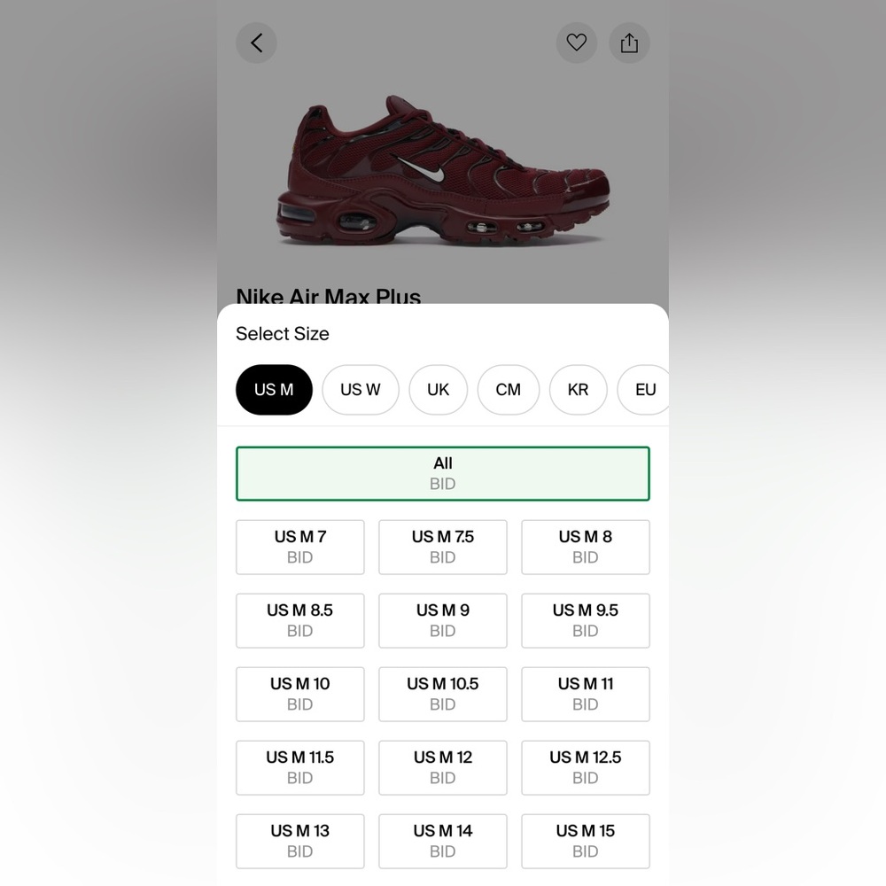 Nike Air Max Plus Size 5y - image 3